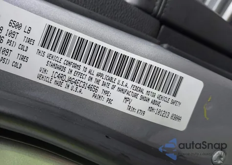 2014 Dodge Durango Sxt from USA, damaged, VIN 1C4RDJAG4EC314656